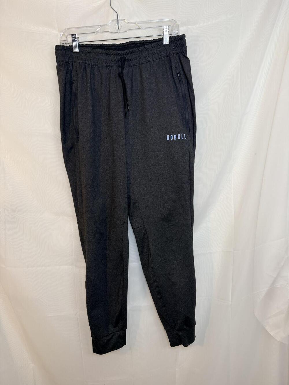 NOBULL Performance Jogger Pants Black Athletic Sweatpants Zip Pockets